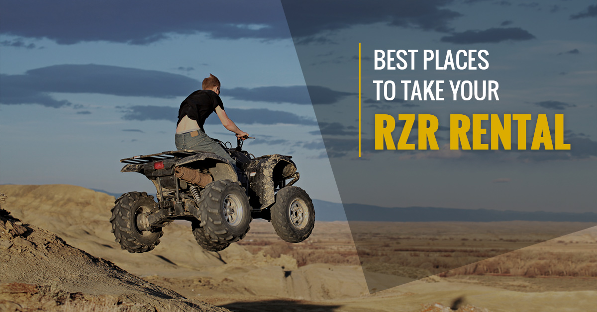 BestPlacesToTakeYourRZRRental-featimg a man flying through the air while riding a bike down a dirt road