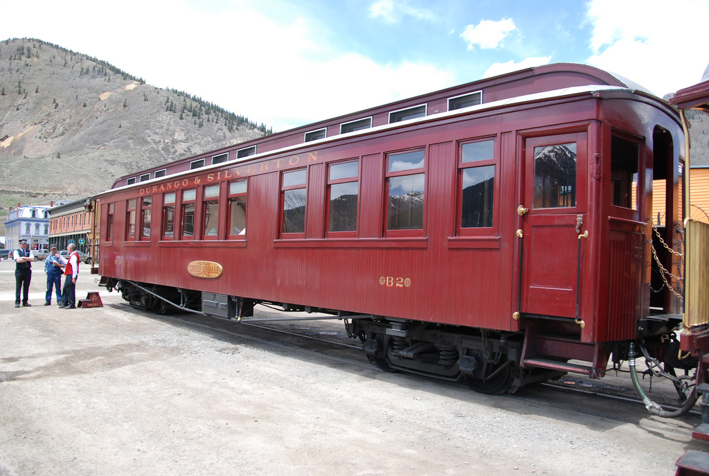 presidential class exterior a train on a steel track