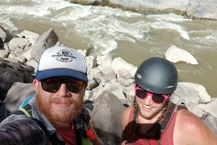 a group of people that are standing in the snow